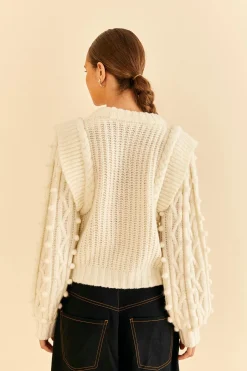  OFF-WHITE BRAIDED SWEATER