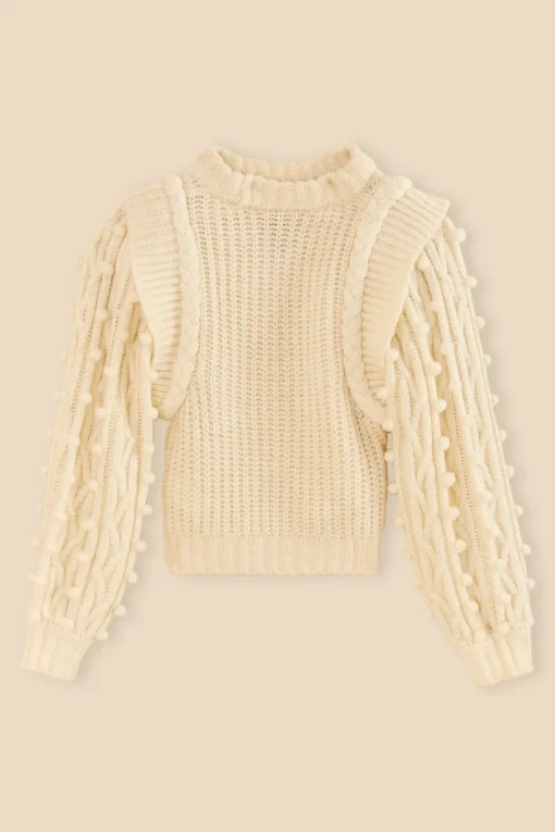  OFF-WHITE BRAIDED SWEATER