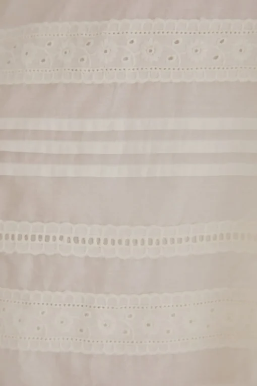  OFF-WHITE SQUARE NECKLINE BLOUSE