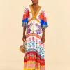  OFF-WHITE VIVID GARDEN MAXI DRESS