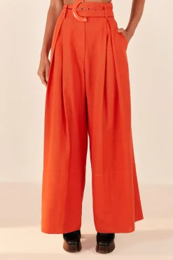  ORANGE TAILORED PANTS
