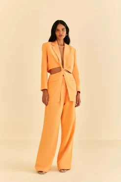  PEACH CUT OUT BLAZER