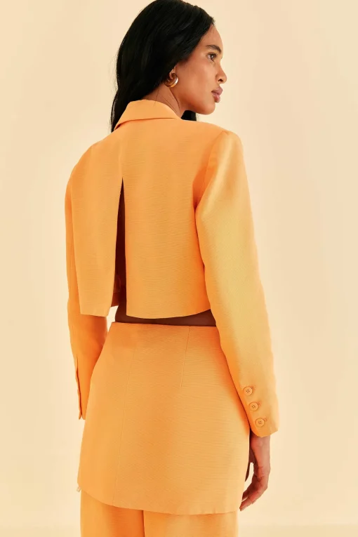  PEACH CUT OUT BLAZER