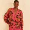  PINK CROCO KNIT CARDIGAN