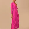  PINK LONG SLEEVE MAXI DRESS