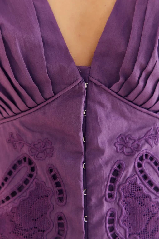  PURPLE CROPPED BLOUSE