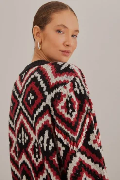  RAUTI BEADED KNIT SWEATER
