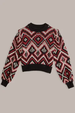  RAUTI BEADED KNIT SWEATER