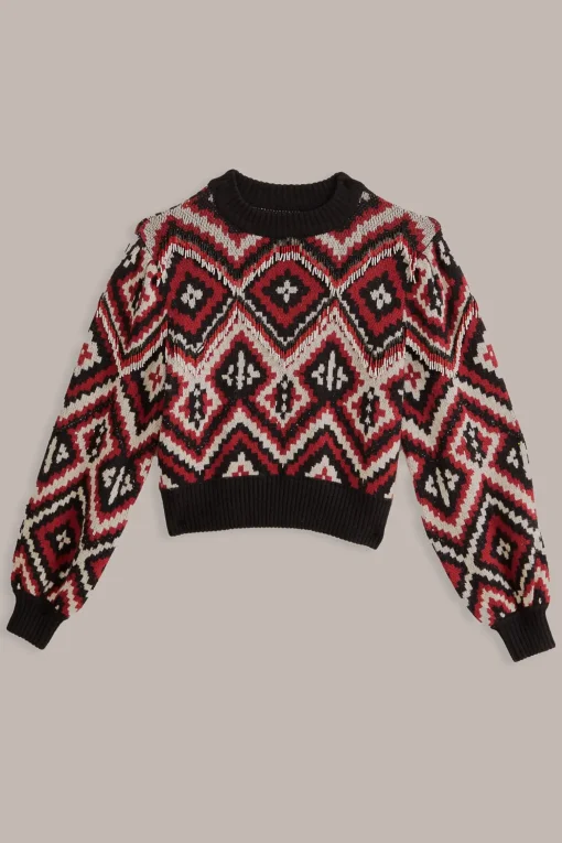  RAUTI BEADED KNIT SWEATER