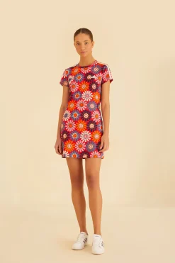  RED ADIDAS FARM DRESS