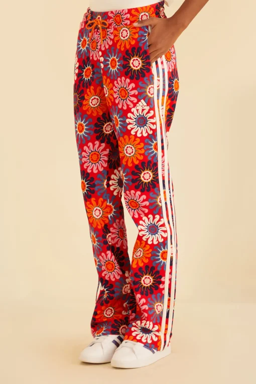  RED ADIDAS FARM PANTS