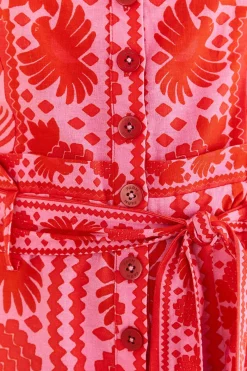  RED JUNGLE SCARF ROMPER
