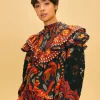  RED NATURE BEAUTY LACE BLOUSE