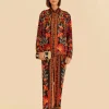  RED NATURE BEAUTY SCARF PANTS