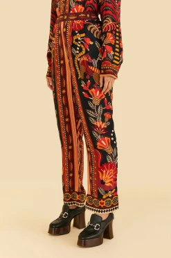  RED NATURE BEAUTY SCARF PANTS