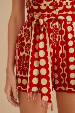  RED PALERMO SLEEVELESS ROMPER