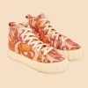  ROSE WILD HORSES FLATFORM SNEAKER