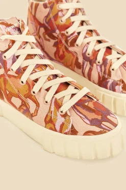  ROSE WILD HORSES FLATFORM SNEAKER