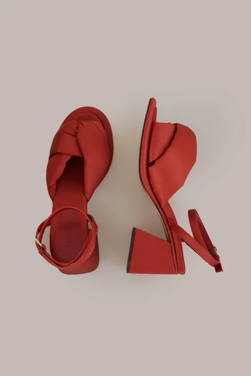  RUST PUFFER HIGH SANDAL