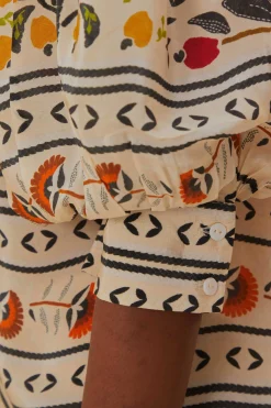  SAND PALMS PARADISE HIGH NECK BLOUSE