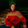  SHINY STRIPES KNIT SWEATER