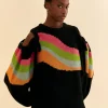  SHOULDER CUT OUTS KNIT SWEATER