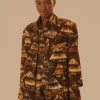  SHUHU BROWN CUT OUT BLAZER