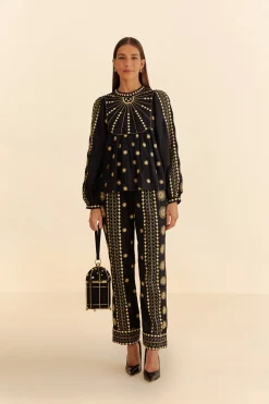  SUN EMBROIDERED BLOUSE