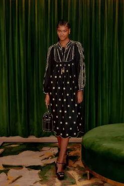  SUN EMBROIDERED MIDI DRESS