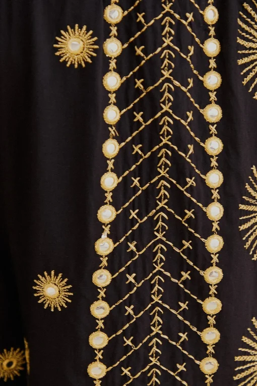  SUN EMBROIDERED PANTS
