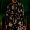  SUN SEQUIN EMBROIDERED KNIT CARDIGAN