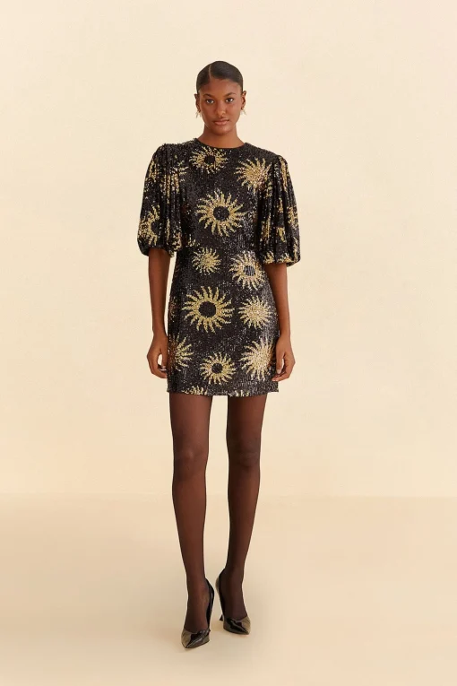  SUNNY MOOD SEQUIN MINI DRESS