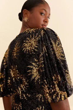  SUNNY MOOD SEQUIN MINI DRESS