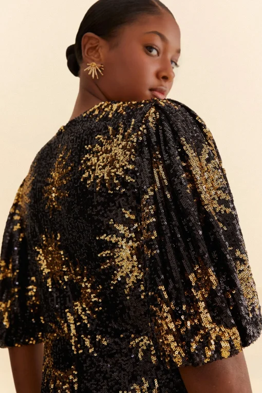  SUNNY MOOD SEQUIN MINI DRESS
