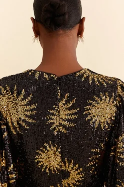  SUNNY MOOD SEQUIN MINI DRESS