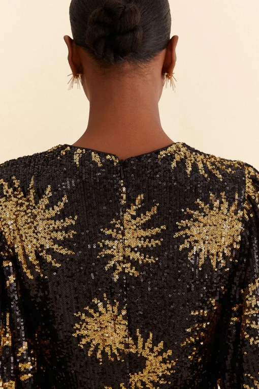  SUNNY MOOD SEQUIN MINI DRESS