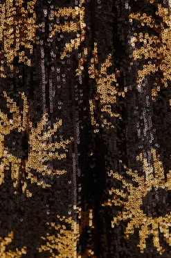  SUNNY MOOD SEQUIN V NECK JUMPSUIT
