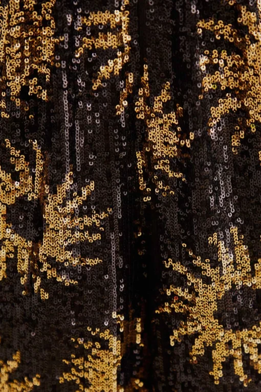  SUNNY MOOD SEQUIN V NECK JUMPSUIT
