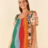  SUPER FUN DAISY ORGANIC COTTON MINI DRESS