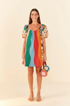  SUPER FUN DAISY ORGANIC COTTON MINI DRESS