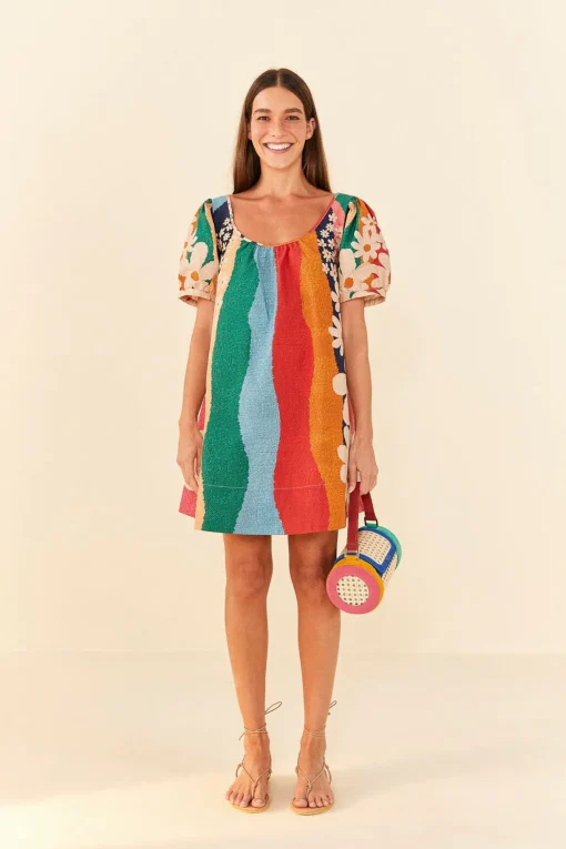  SUPER FUN DAISY ORGANIC COTTON MINI DRESS