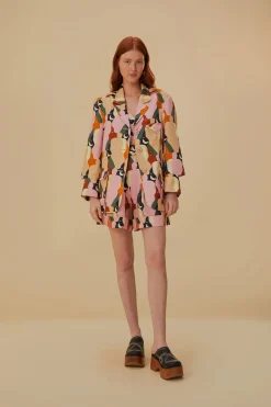 THE KISS MULTICOLOR CUT OUT BLAZER