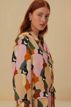  THE KISS MULTICOLOR CUT OUT BLAZER