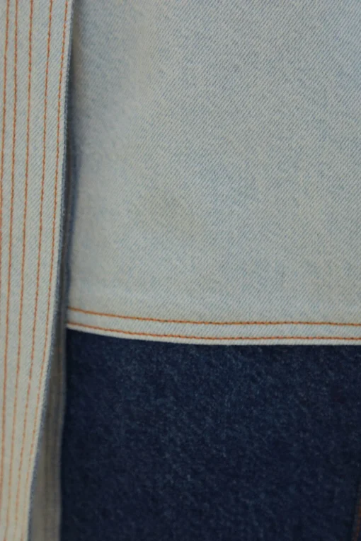  TIE WAIST PATCH DENIM PANTS
