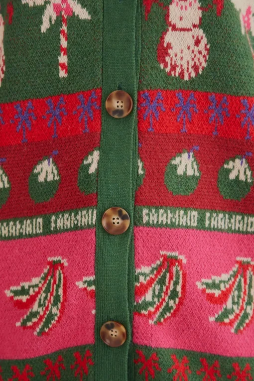  TROPICAL CHRISTMAS AINIKA CARDIGAN