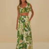 TROPICAL FOREST OFF-WHITE PANTS