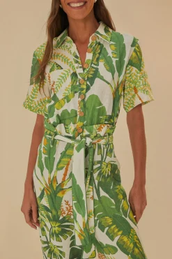  TROPICAL FOREST OFF-WHITE JUMPSUIT