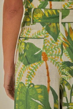  TROPICAL FOREST OFF-WHITE JUMPSUIT