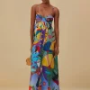 TROPICAL SCENARIO SLEEVELESS MAXI DRESS