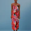  WATERCOLOR FLORAL SLEEVELESS COVER UP